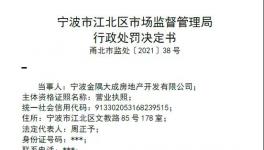 27.3萬！金隅地產(chǎn)項(xiàng)目違反