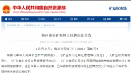 1.5億元起拍！又一儲量超億噸水泥用石灰巖礦采礦權出讓！