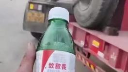 被罰5000元！貨車司機接受不了，喝敵敵畏抗議！