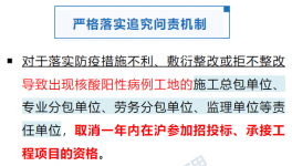 ?住建委：工地出現5人及以上核酸陽性的，取消投標資格！