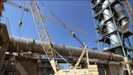 又一家水泥企業3500t/d熟料生產線回轉窯順利合龍！