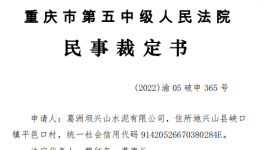 清算！葛洲壩子水泥申請破產！被駁回！